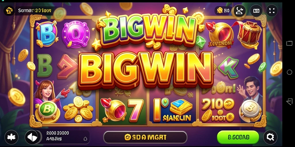 Screenshot menunjukkan gameplay seru dari game Slot BIGWIN.