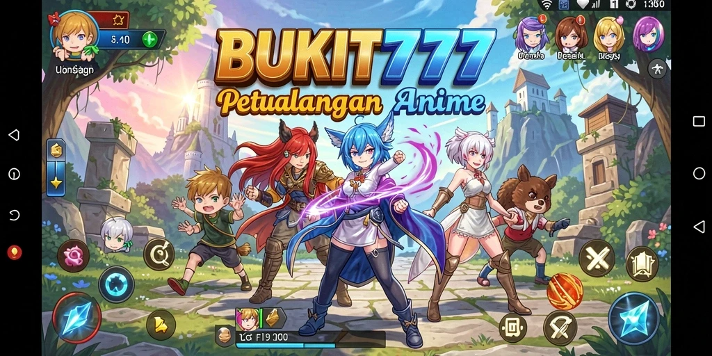 Tampilan seru dari gameplay BUKIT777 yang penuh warna.