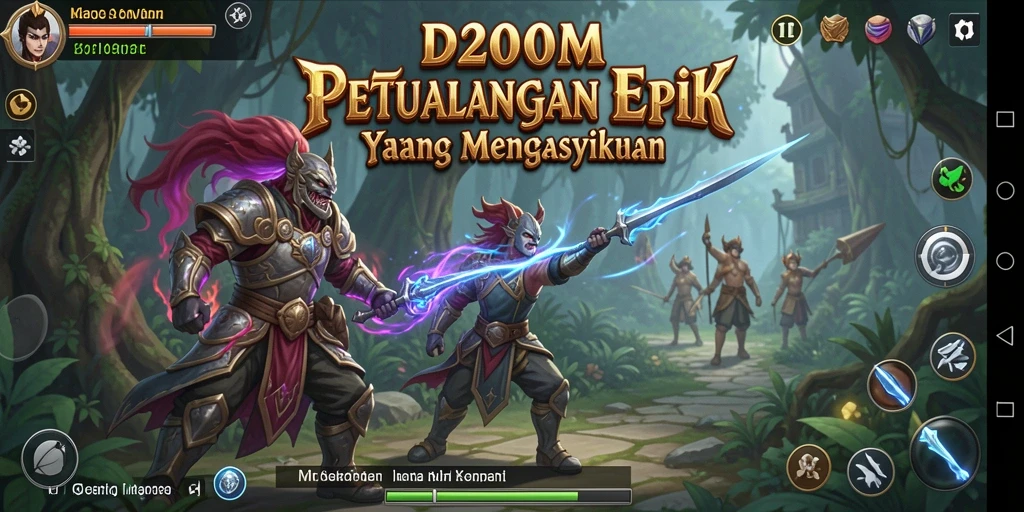 Tampilan gameplay D200M yang menampilkan aksi mendebarkan dalam petualangan.