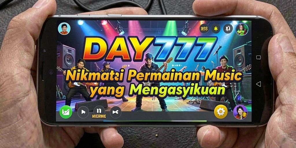 Screenshot DAY777 menampilkan gameplay seru dengan irama musik yang mengasyikkan.