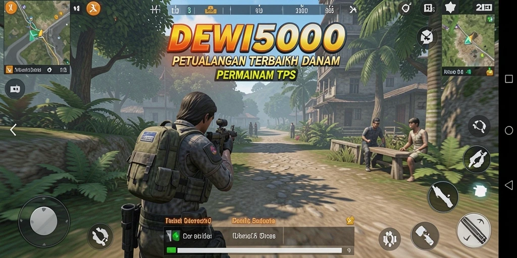Tampilan gameplay DEWI5000 dengan aksi seru dalam TPS.