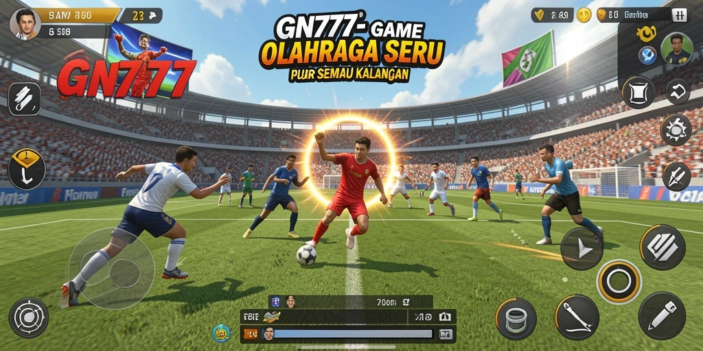 Tampilan gameplay GN777 yang seru dan dinamis di lapangan.