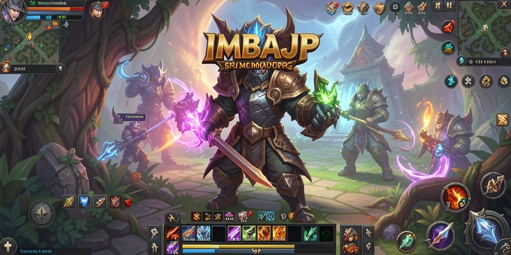 Screenshot gameplay IMBAJP menampilkan pertarungan epik di dunia MMORPG.