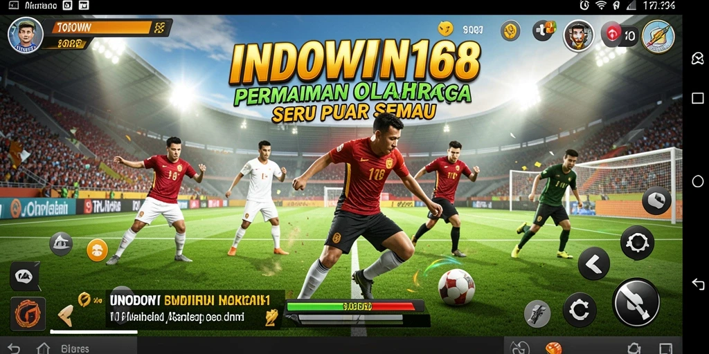 Screenshot INDOWIN168 menampilkan gameplay olahraga yang mendebarkan.