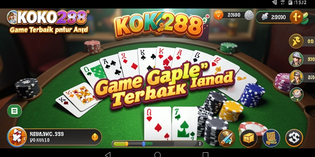 Tampilan gameplay Gaple yang seru dan mengasyikkan di KOKO288.