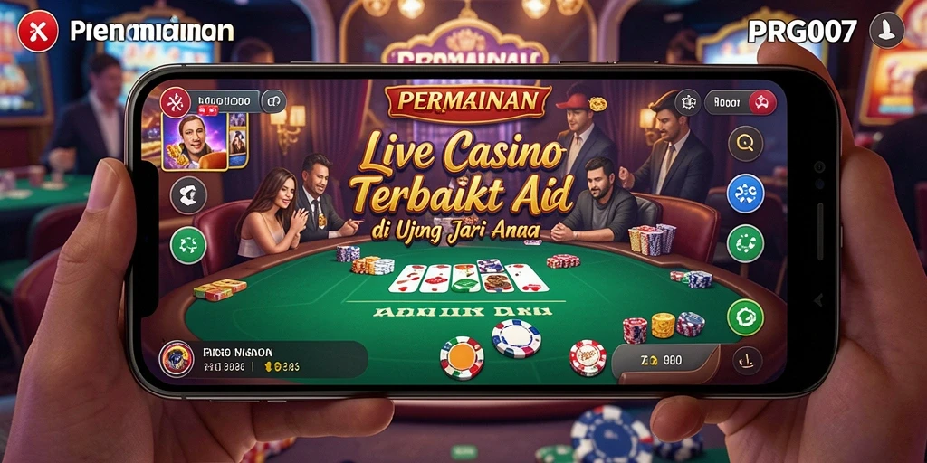 Gameplay Live Casino yang mendebarkan dengan dealer profesional.