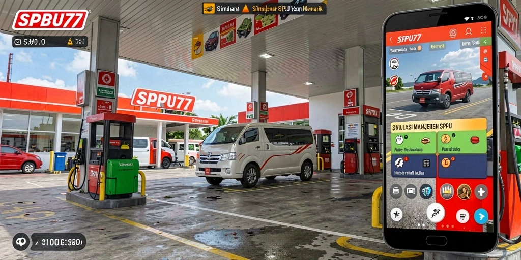 Screenshot gameplay SPBU77 menampilkan aktivitas pengelolaan SPBU yang menarik.