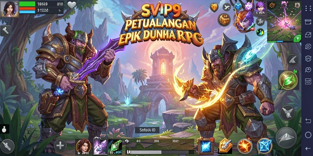 Tangkapan layar menunjukkan aksi seru dan karakter yang mengesankan dalam SVIP9.