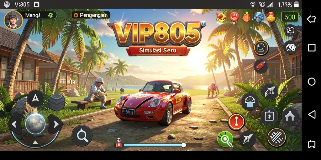Screenshot VIP805 menampilkan gameplay simulation yang menarik dan interaktif.