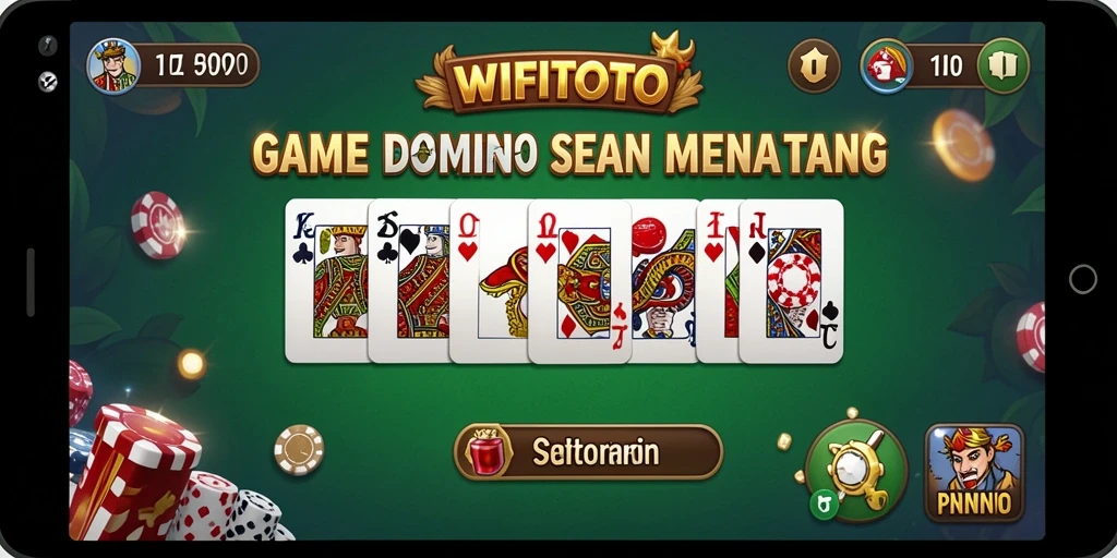 Screenshot gameplay Domino WIFITOTO yang penuh aksi.